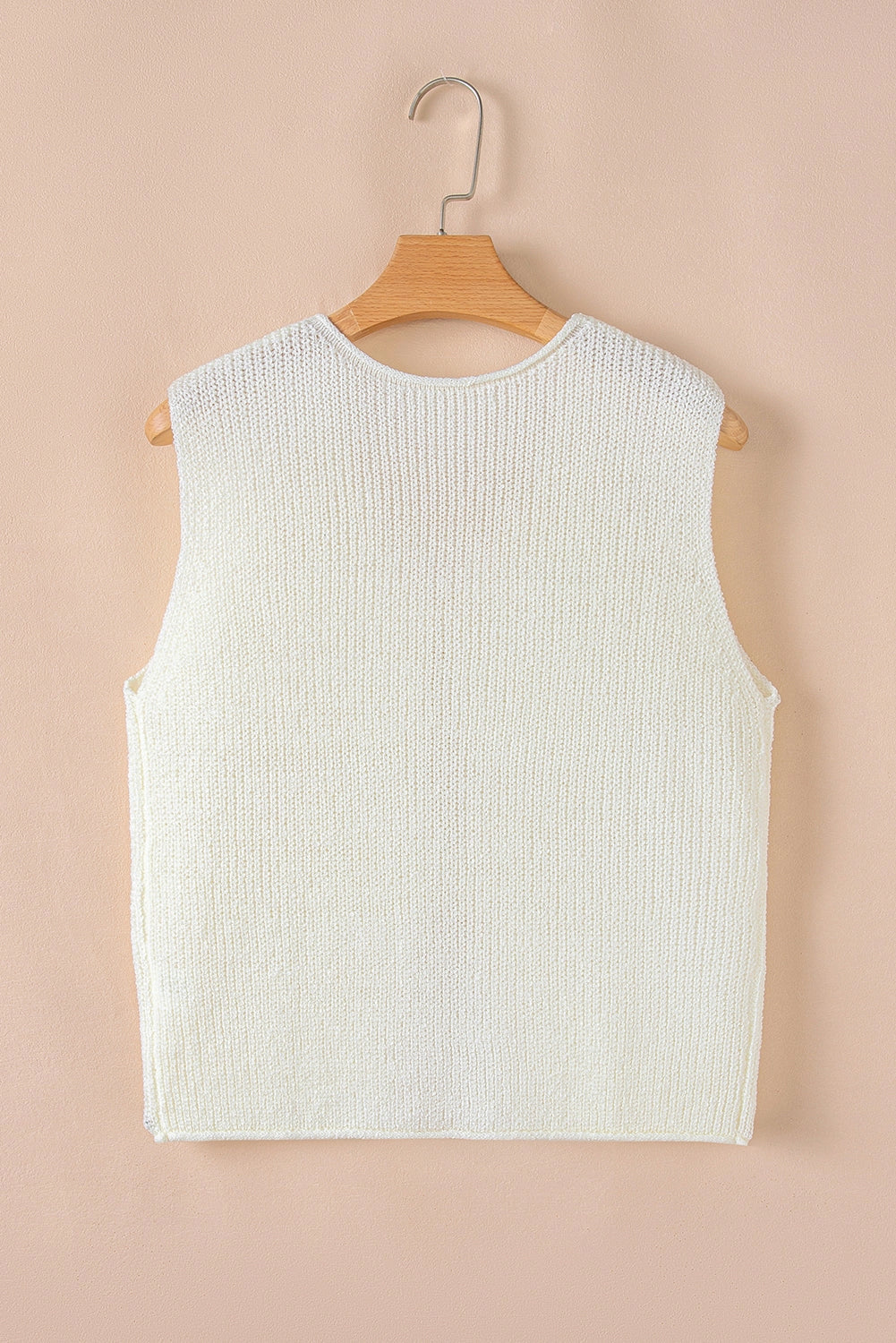 Lace-Up V-Neck Sweater Vest