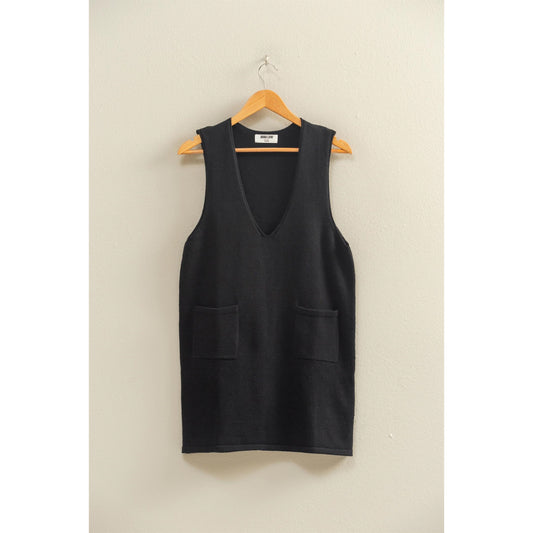 Sleeveless Knit Mini Dress
