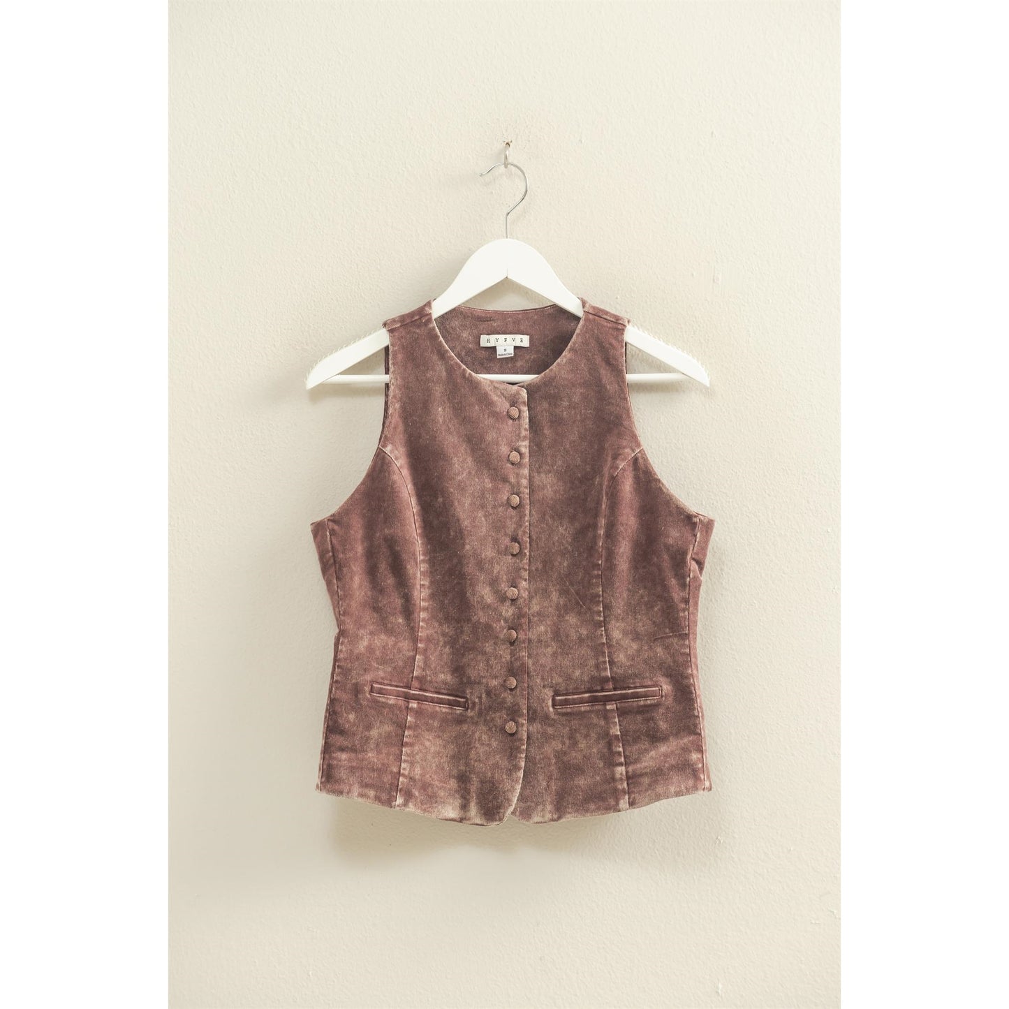 Mineral Washed Sleek Vest