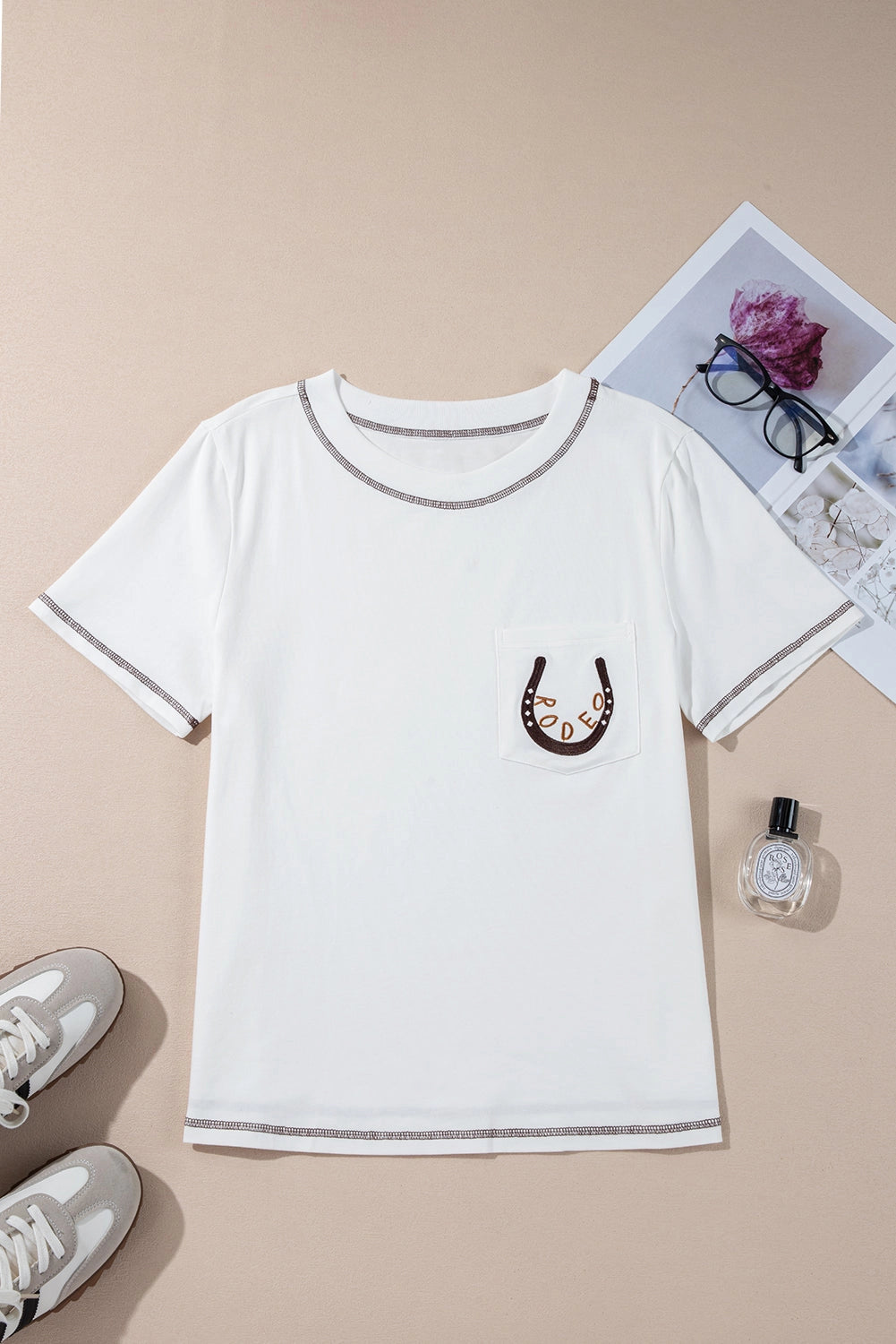 Rodeo Western Patch Pocket T-Shirt